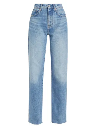 Reformation, Val 90's Mid-Rise Straight-Leg Jeans