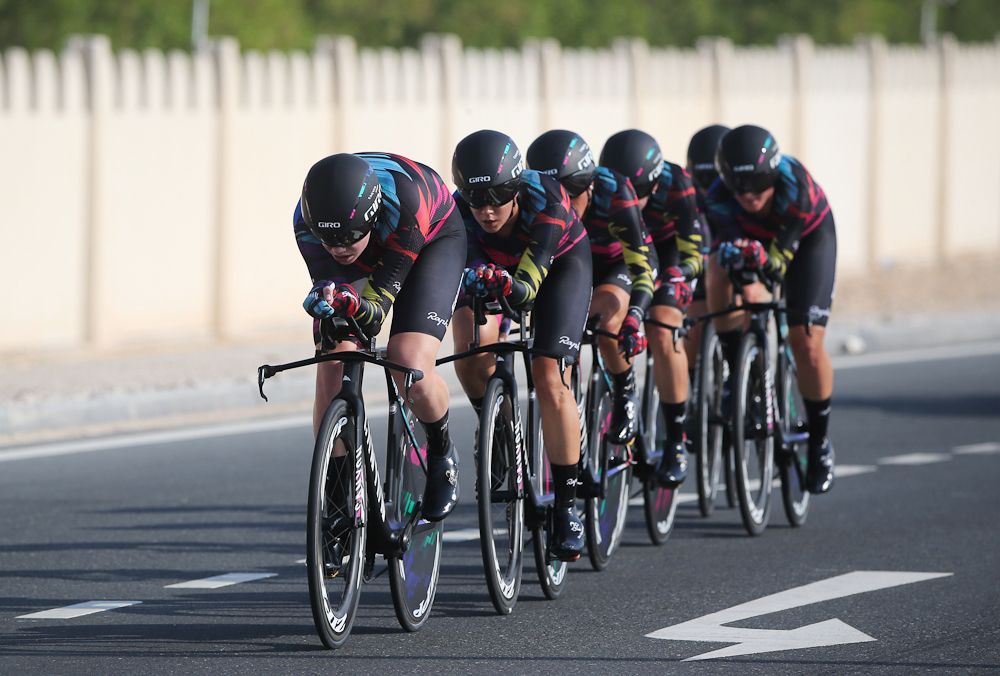 canyon SRAM en route to second oin the Worlds team time trial