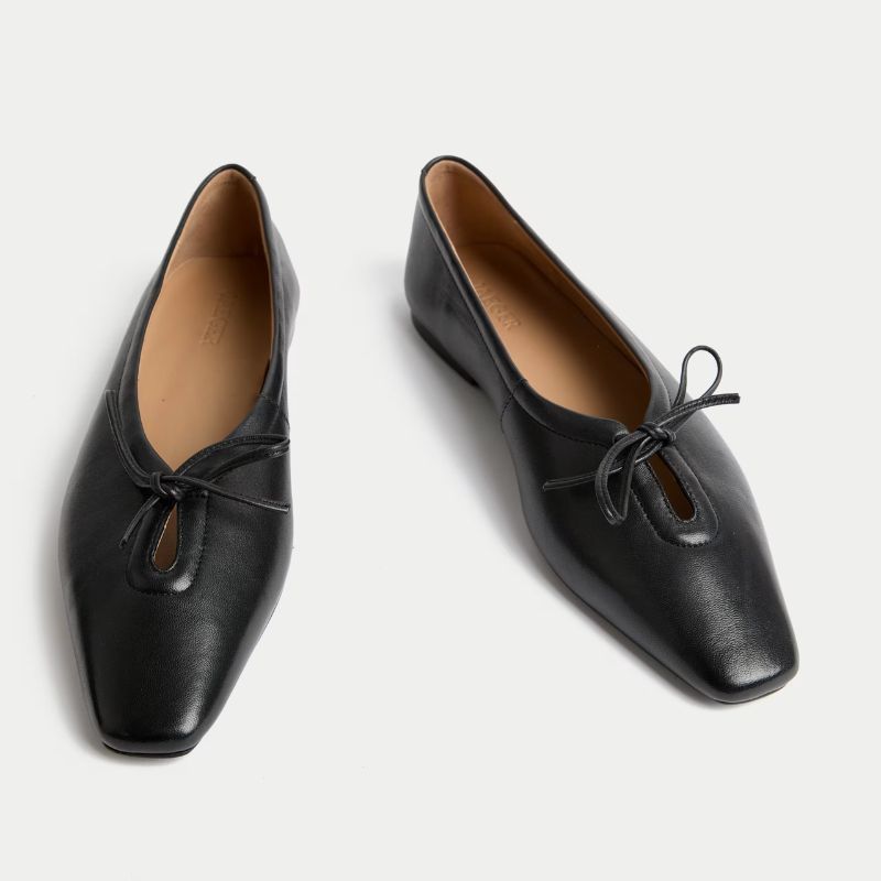 Cutouts of Jaeger ballet pumps