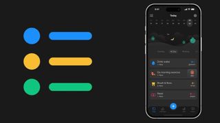 app logo and in-app screenshot of productive habit tracker app