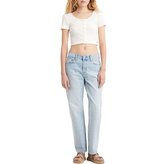 amazon prime fashion deals: levis 501 jeans in light wash