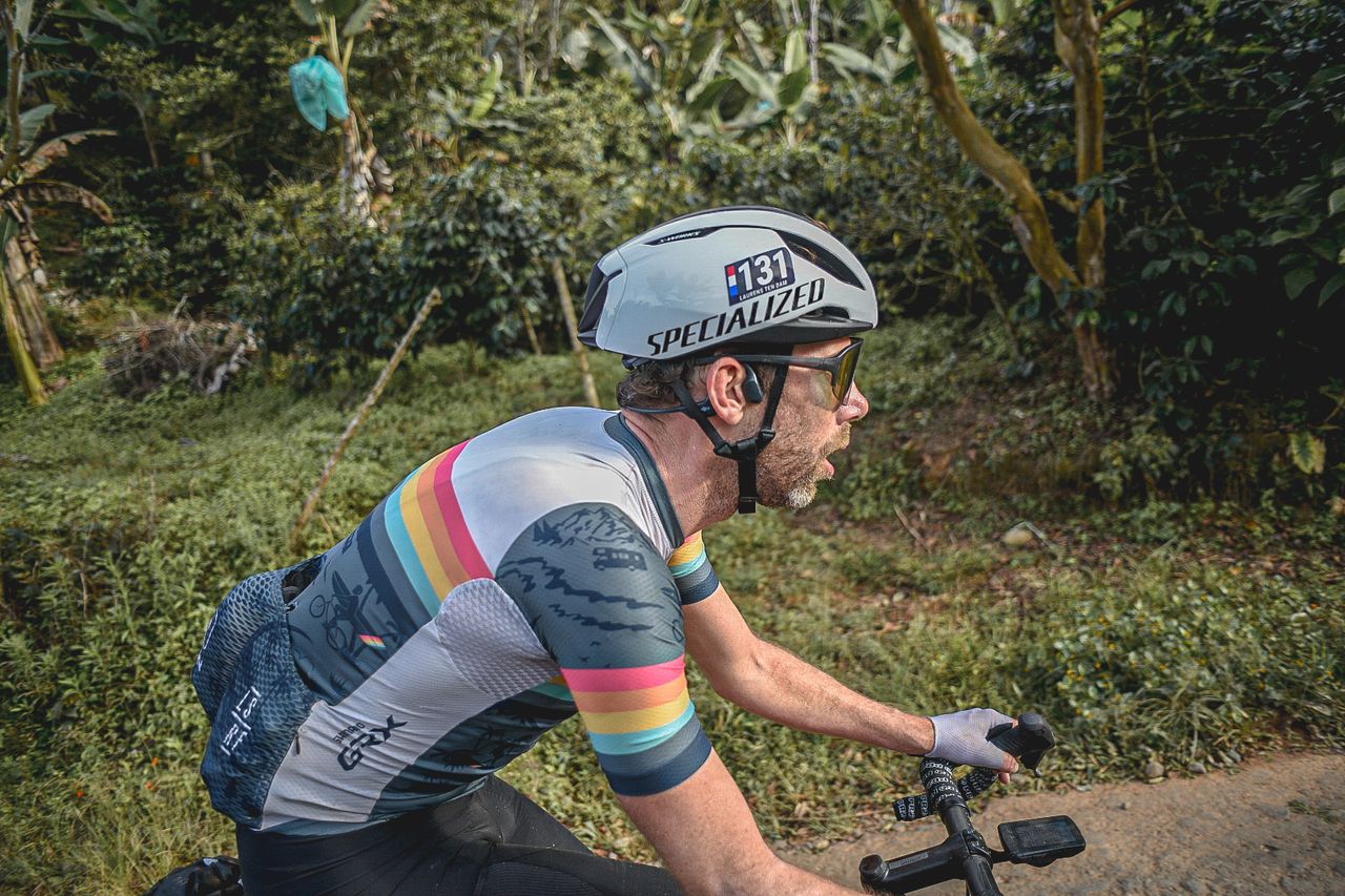 Laurens ten Dam rode solo on stage 2 for 50km