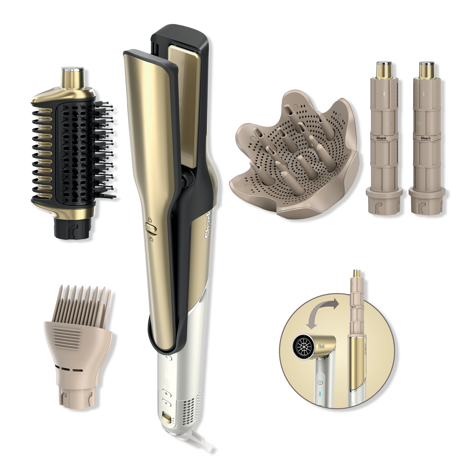 Shark Glam Hot Tool Air Styling &amp;amp; Drying System + Diffuser