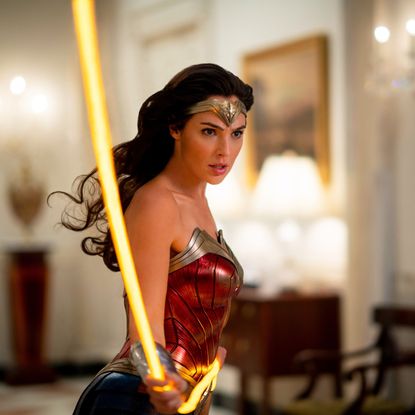 Gal Gadot as Wonder Woman.