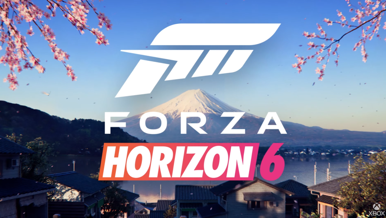 Forza Horizon 6 logo on a Japanese background