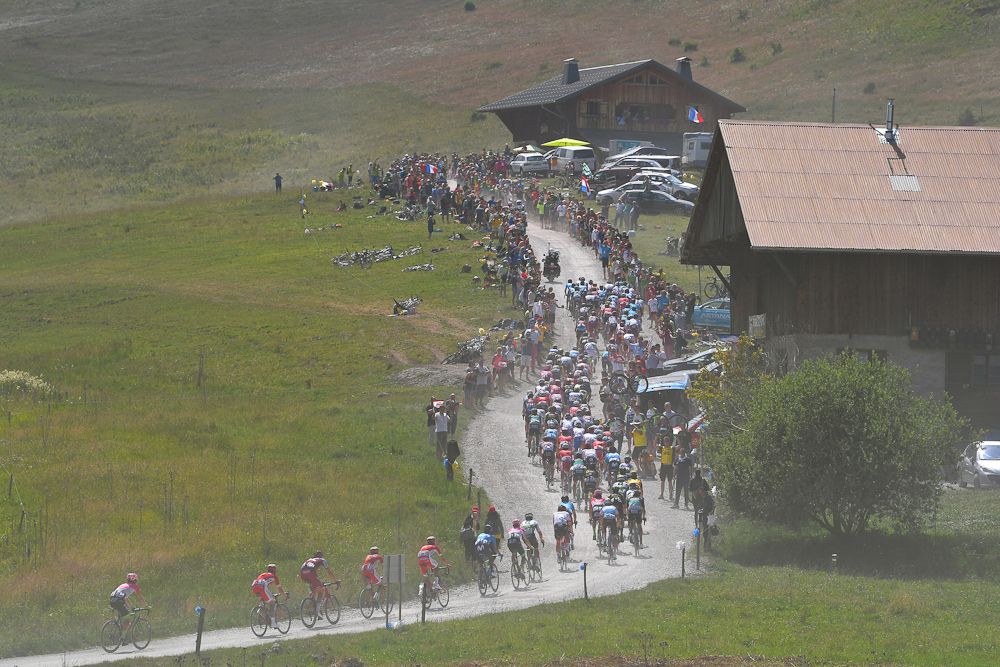 Scenery along the route of stage 10 at the Tour de France
