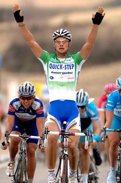 Boonen winning a stage of Paris-Nice back in 2006.