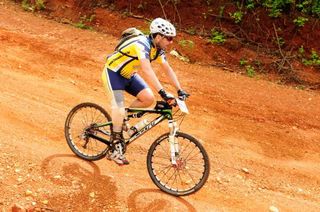 Marcos Dias racing in the inaugural Brasil Ride mountain bike stage race.