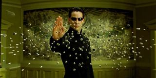 Neo stopping bullets in the matrix
