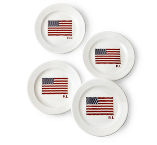 Ralph Lauren Home flag dessert plates