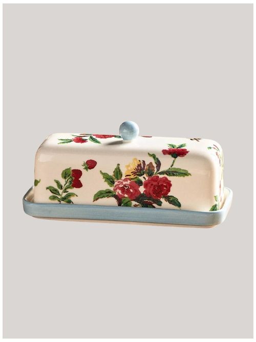 Camille Stoneware Butter Dish