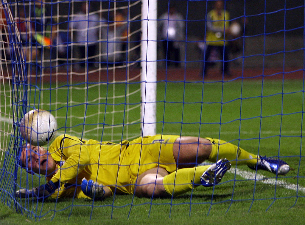 Paul Robinson concedes a costly goal against Croatia during England's failed Euro 2008 campaign