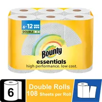 Bounty Essentials Paper Towels, 6-Pack