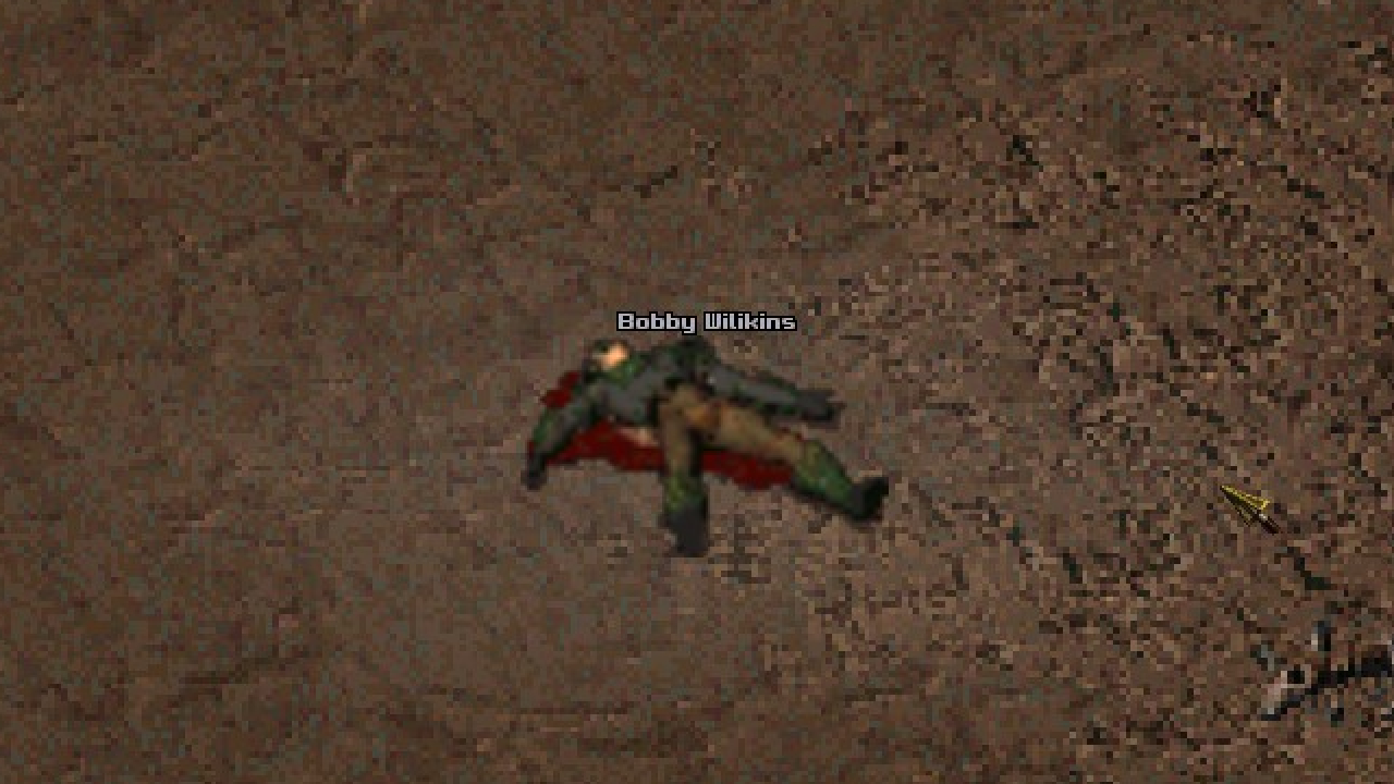 FOnline2 screenshot of a player's death.