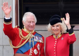 King Charles and Queen Camilla at Trooping the Colour
