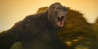 King Kong roaring on Skull Island