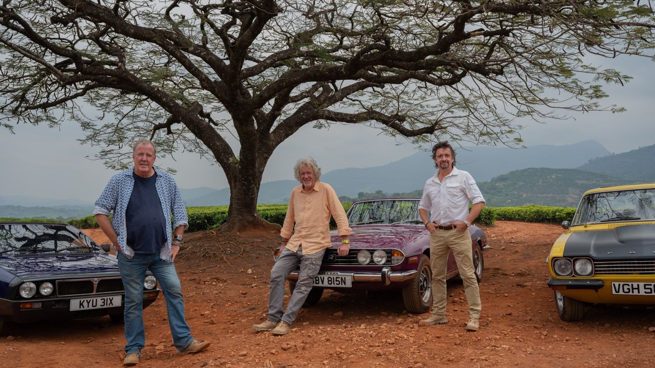 Jeremy Clarkson, James May and Richard Hammond in Zimbabwe for The Grand Tour&#039;s final episode