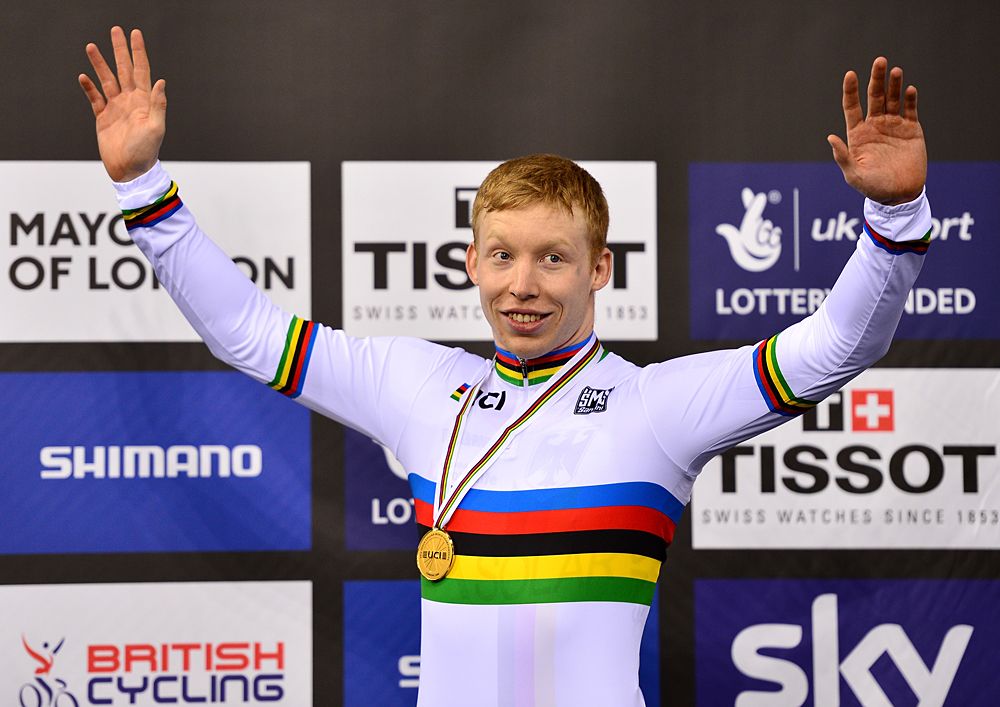 Joachim Eilers (Germany) with the keirin world championship