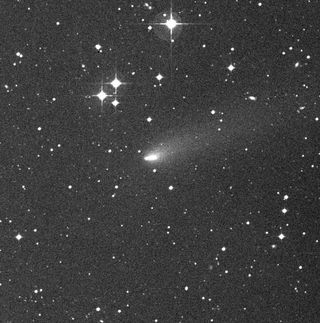Discovery image of Comet Hartley 2, which Malcolm Hartley found in 1986.