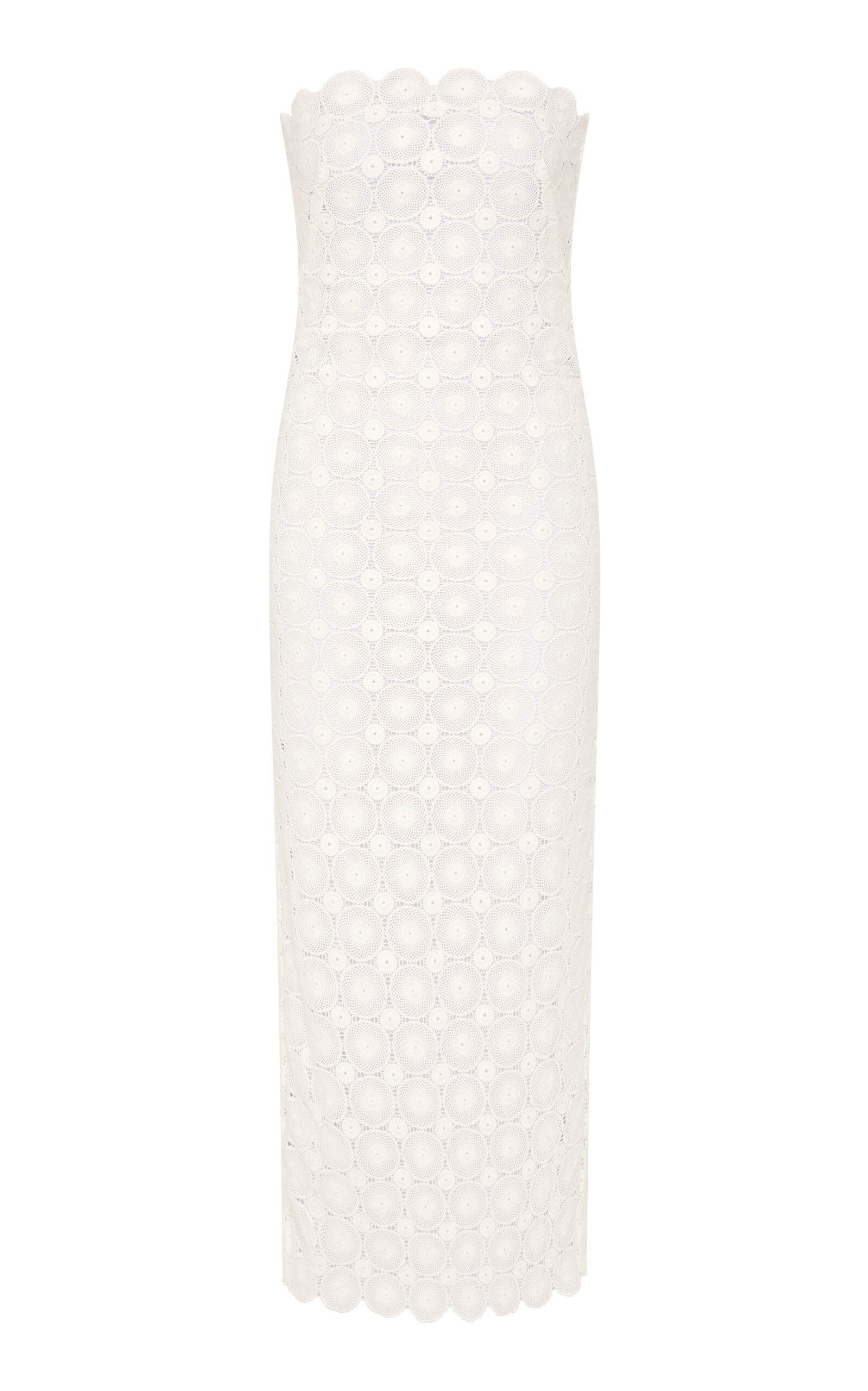 Crocheted Organic Cotton Midi Dress