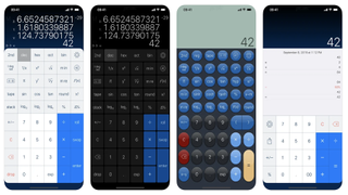PCalc calculator screenshots. 
