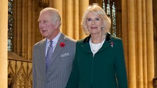 King Charles and Camilla, Queen Consort attend a short service for the unveiling of a statue of Queen Elizabeth II