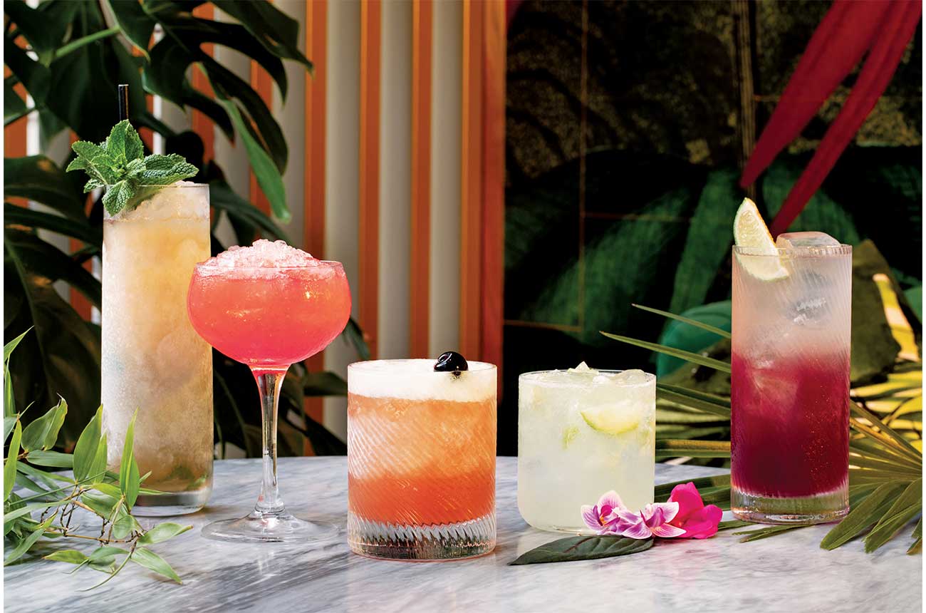 Tropical cocktails