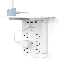 MifasoPower Wall outlet extender with surge protector