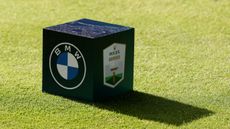 A tee marker at the BMW PGA Championship
