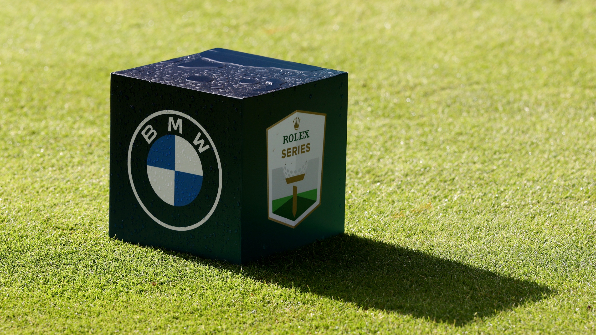 A tee marker at the BMW PGA Championship 