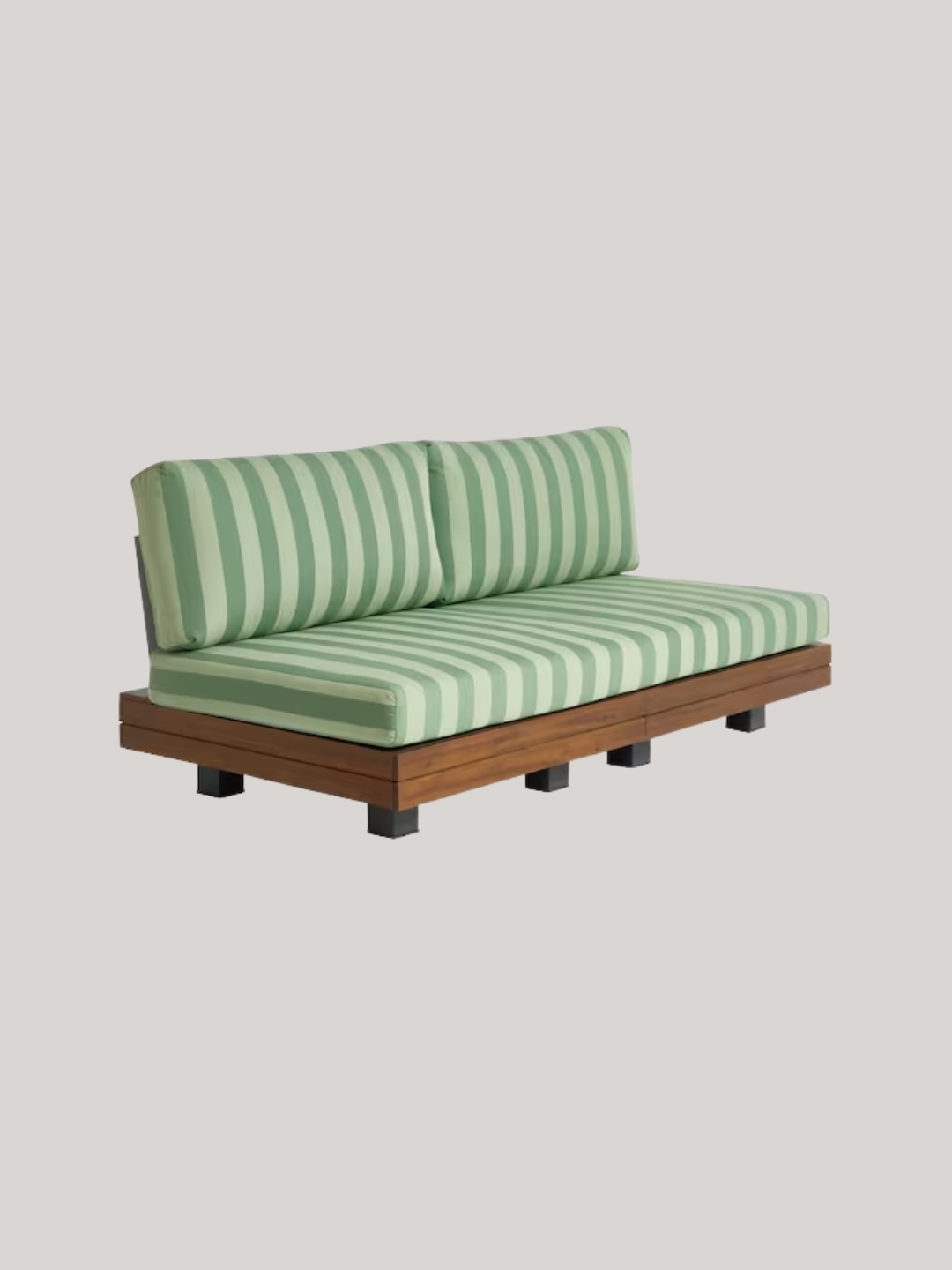 Made, Avarna Garden 2 Seater Sofa in Green Stripe