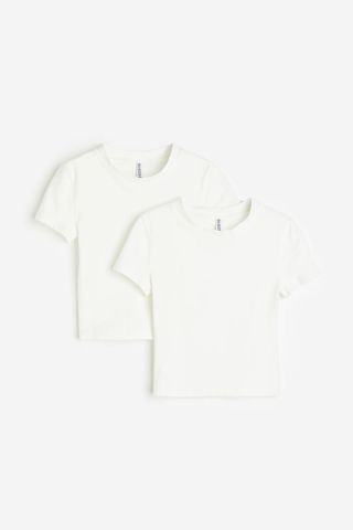 2-Pack Crop T-Shirts