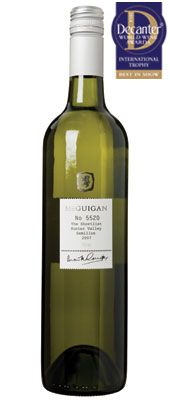 DWWA 14 International Trophy, McGuigan The Shortlist Semillion Australia 2007