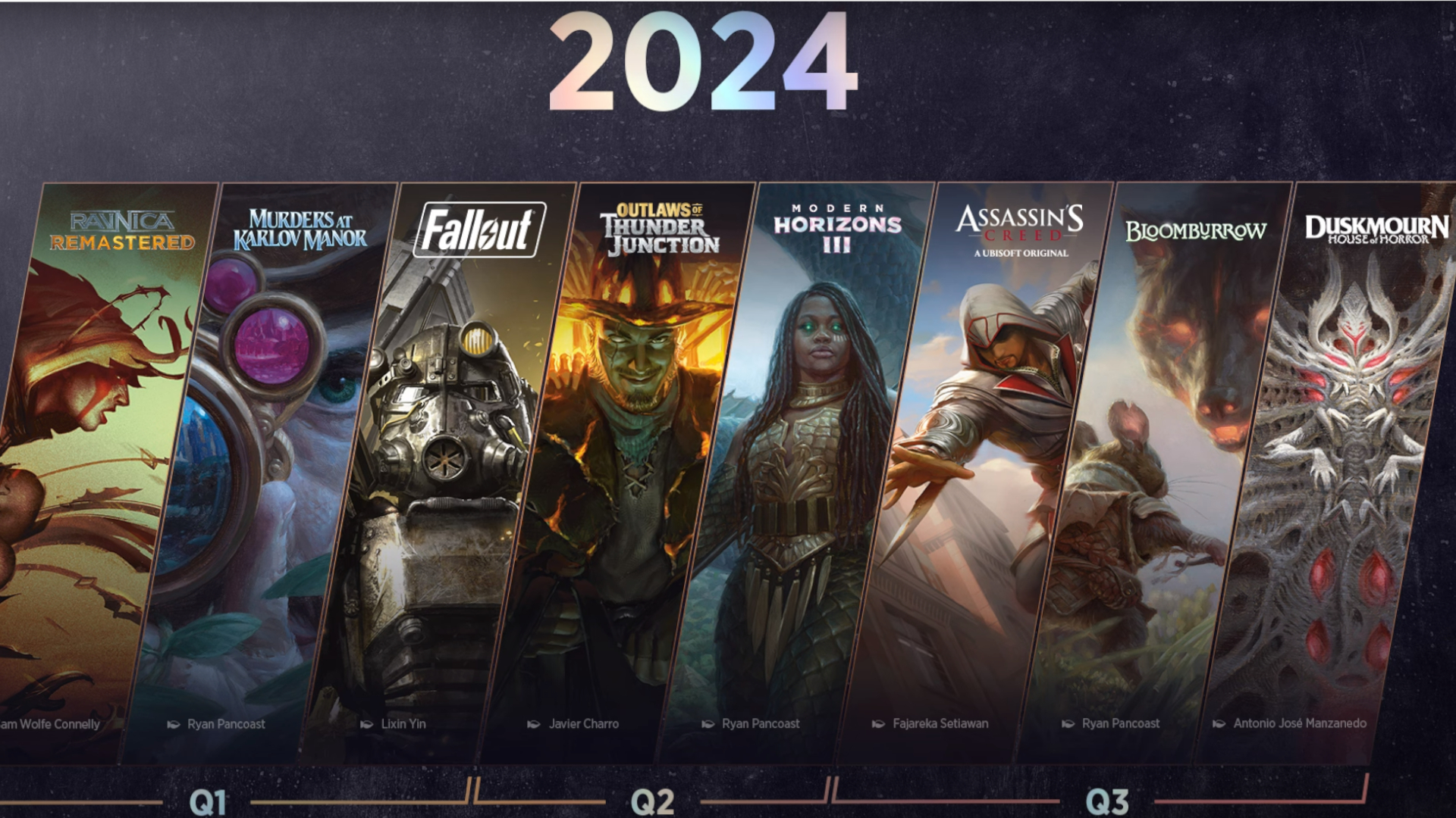 Die kommenden Veröffentlichungen von Magic: The Gathering im Jahr 2024 stehen in der Reihe