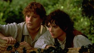 Sean Astin and Eliijah Wood in Lord of the Rings: Fellowship of the Ring