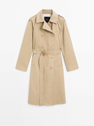 Classic 100% Cotton Trench Coat