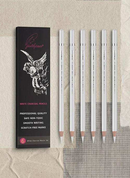 White Charcoal Pencils