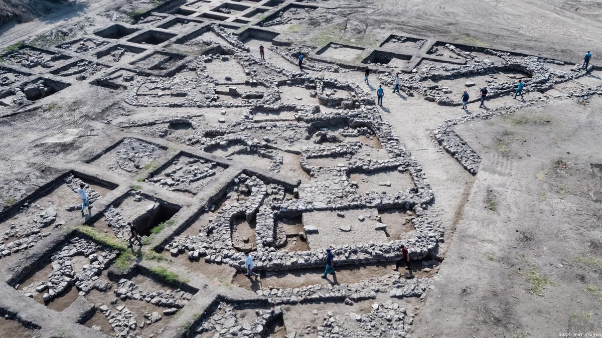 Archeologists discovered an ancient city north of Tel Aviv replete with both public and residential buildings, alleys, streets, artifacts and a temple