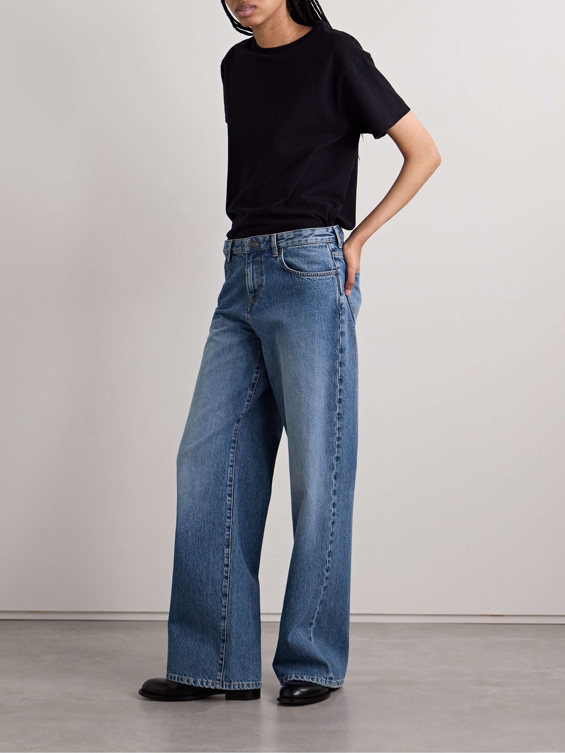 Eglitta Mid-Rise Straight-Leg Jeans