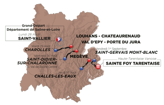 Route of the 2023 Tour de l'Avenir Femmes