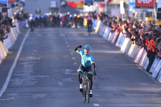 Michael Valgren (Astana) wins Omloop Het Nieuwsblad Elite