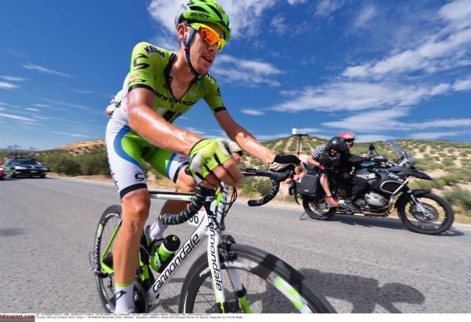 Alessandro De Marchi (Cannondale) heads for the stage win