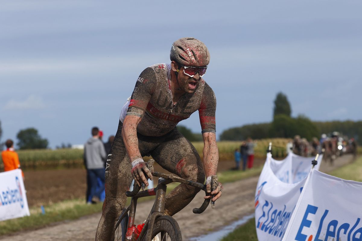 Paris Roubaix 2021 118th Edition Denain Roubaix 2577 km 03102021 Alexander Kristoff NOR UAE Team Emirates photo Luca BettiniBettiniPhoto2021