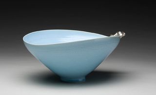 Blue Bowl-Silver