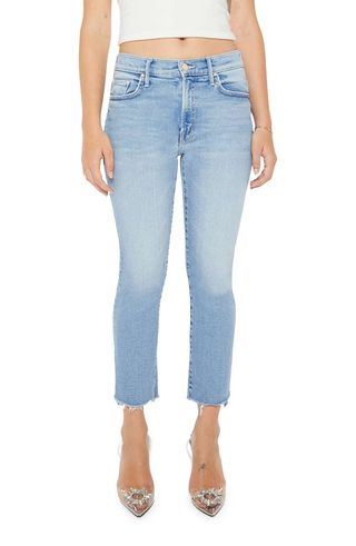 Lil' Insider Frayed Step Hem Crop Skinny Jeans