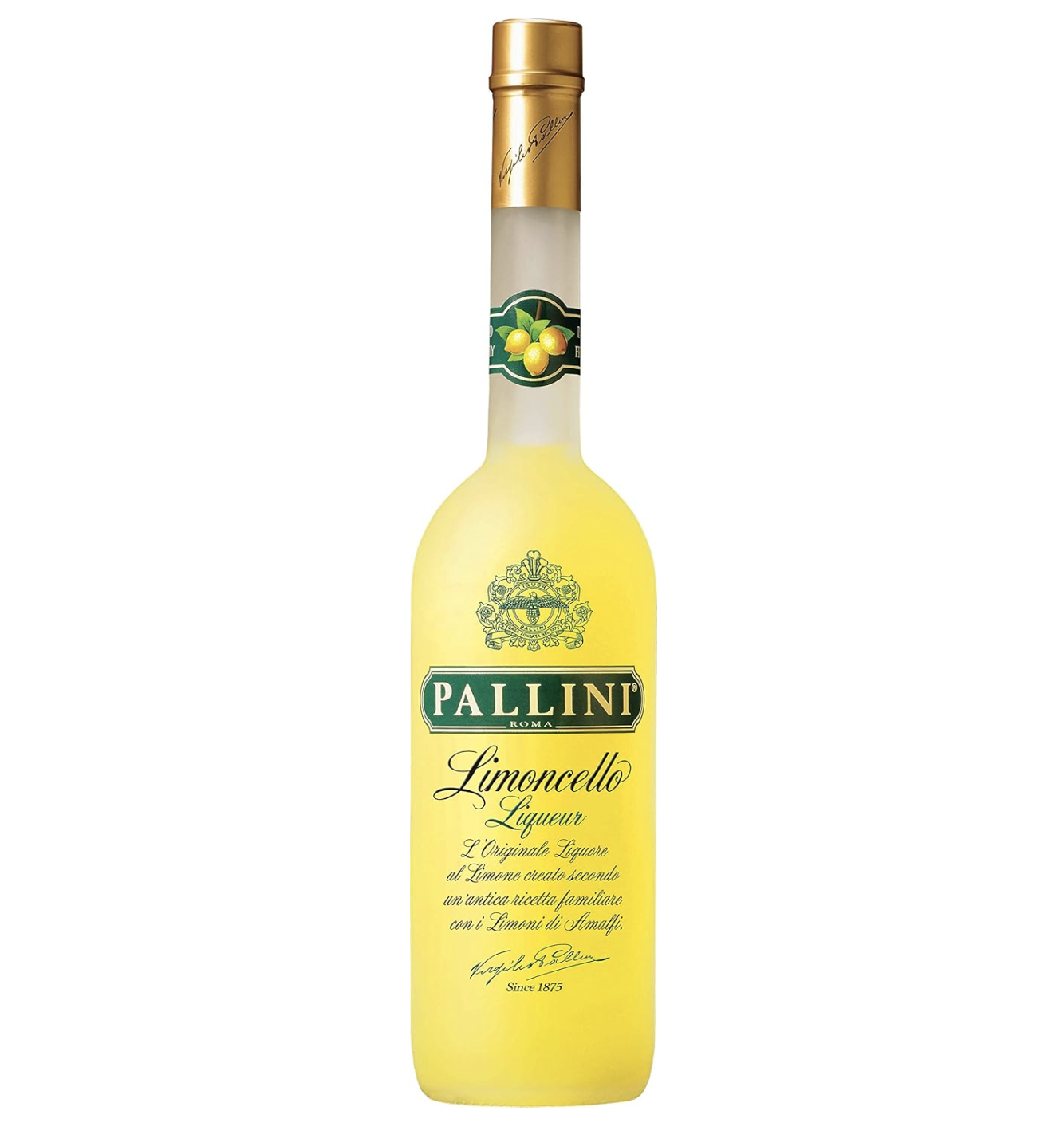 Pallini Limoncello 70cl | Authentic Italian Lemon Liqueur | Made With Amalfi Coast Lemons | Smooth &amp;amp; Refreshing Citrus Flavour | Ideal for Limoncello Spritz | 26% Abv