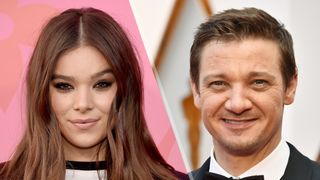 Hailee Steinfeld and Jeremy Renner, who will play Kate Bishop and Clint Barton/Hawkeye in the Hawkeye Disney Plus show