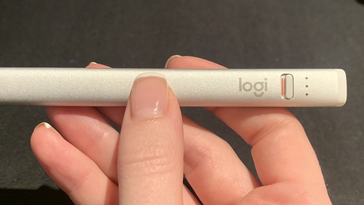 A Logitech Crayon stylus