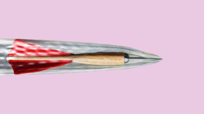 Pink, Carmine, Writing implement, Stationery, Paint, Peach, Painting, Flag of the united states, Drawing, Natural material, 