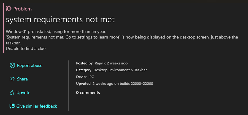 windows feedback hub
